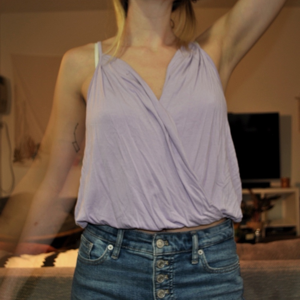 Purple Tobi Slouch Tank